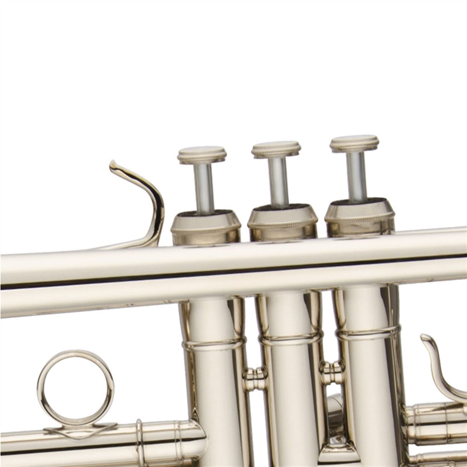 początkujących trąbka Profesjonalny Instrument Dęty Dęty Standardowy Instrument Trąbkowy B-płaski Posrebrzany Trąbka Profesjonalna Gra Trąbka