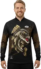 Camisa Camiseta Blusa de Pesca Traira Trairão com Proteção uv50+