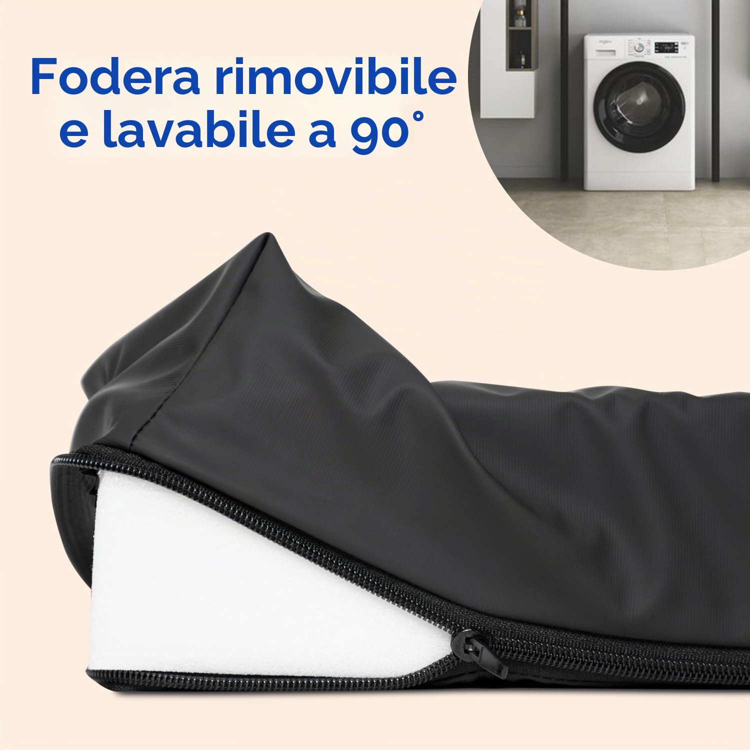 Geriafy – Cuscino ergonomico da seduta Hygrolife | Impermeabile, traspirante e confortevole | Ideale per poltrone, sedie e divani (42 x 42 x 8 cm)