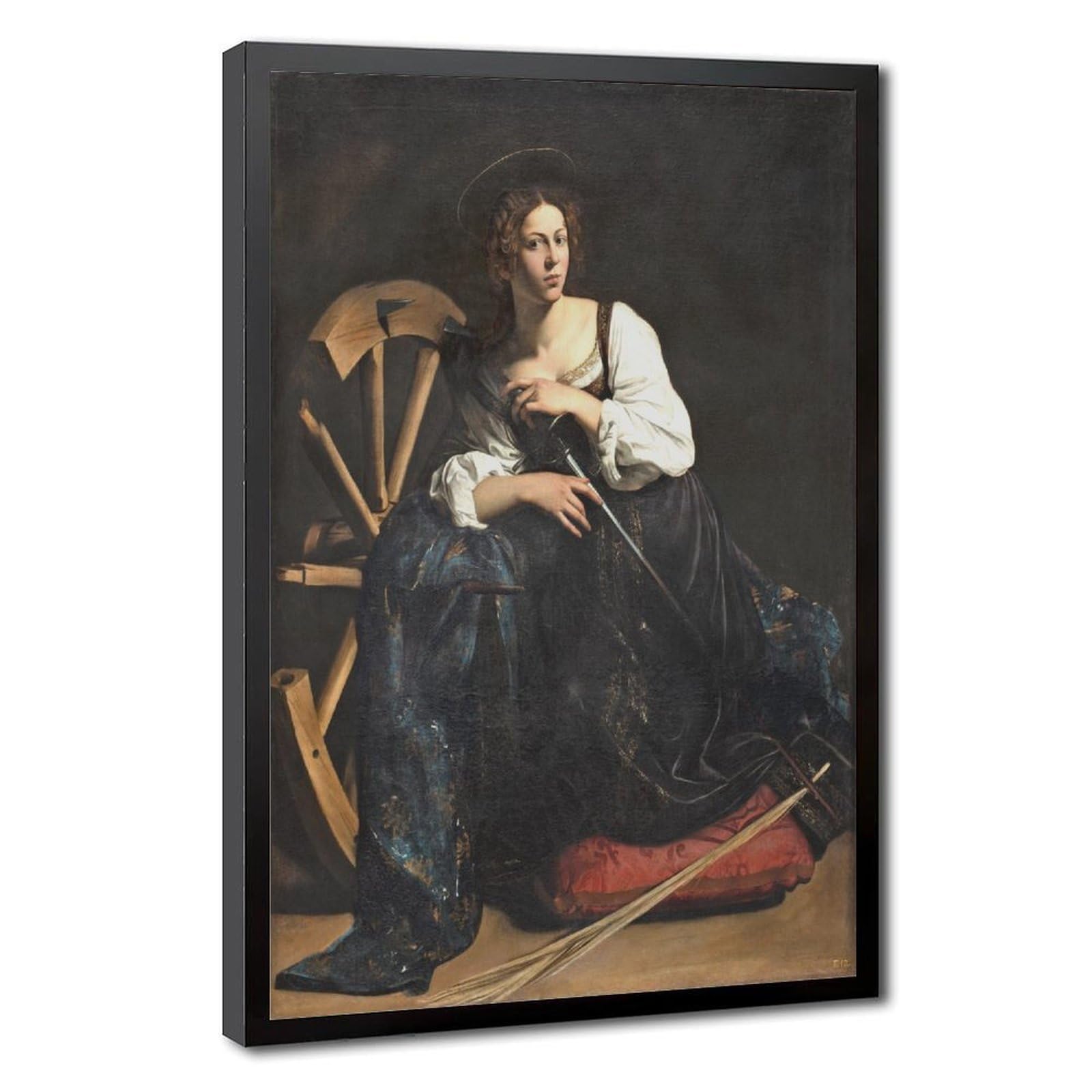WCYB Saint Catherine of Alexandria Posters Prints Canvas Deco Paintings Wall Art Hangable Frame 16" L X 24" W