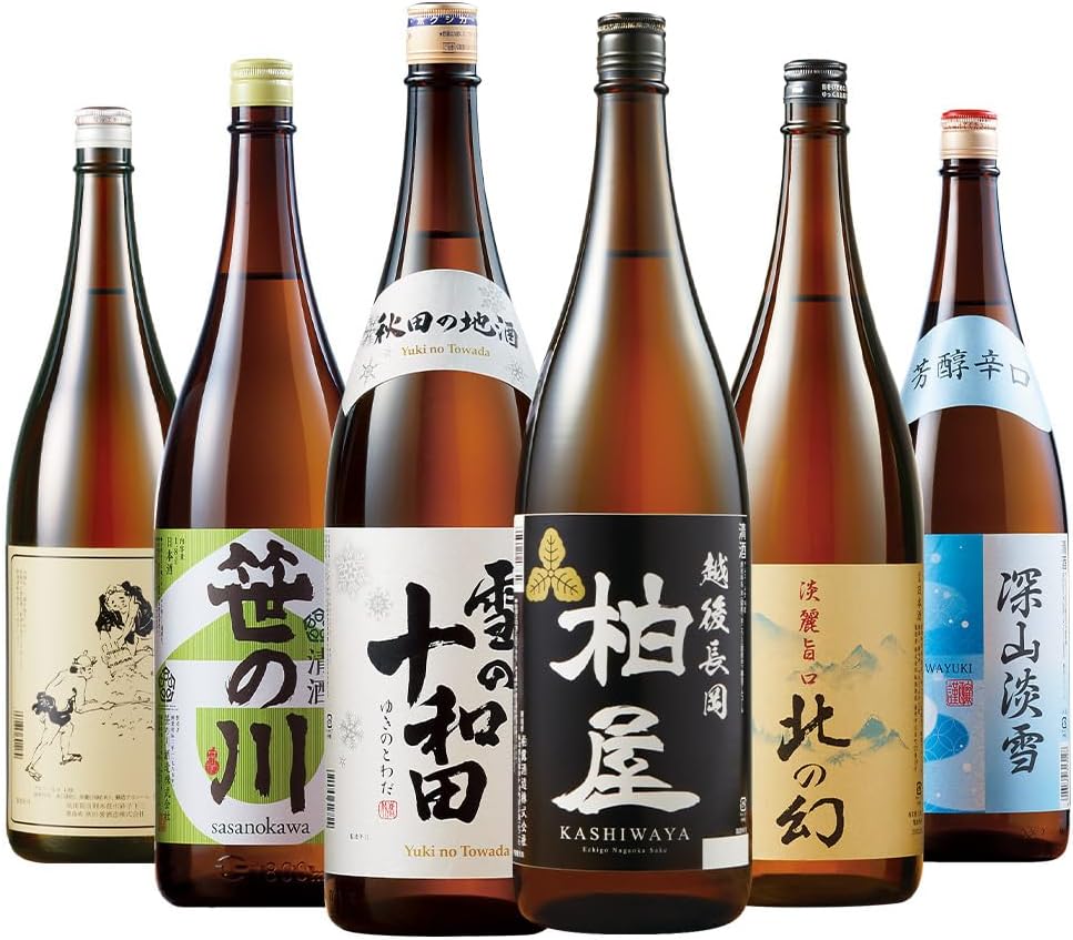 日本酒6本セット 姿、伯楽星、陸奥八仙、山法師、たてのかわ