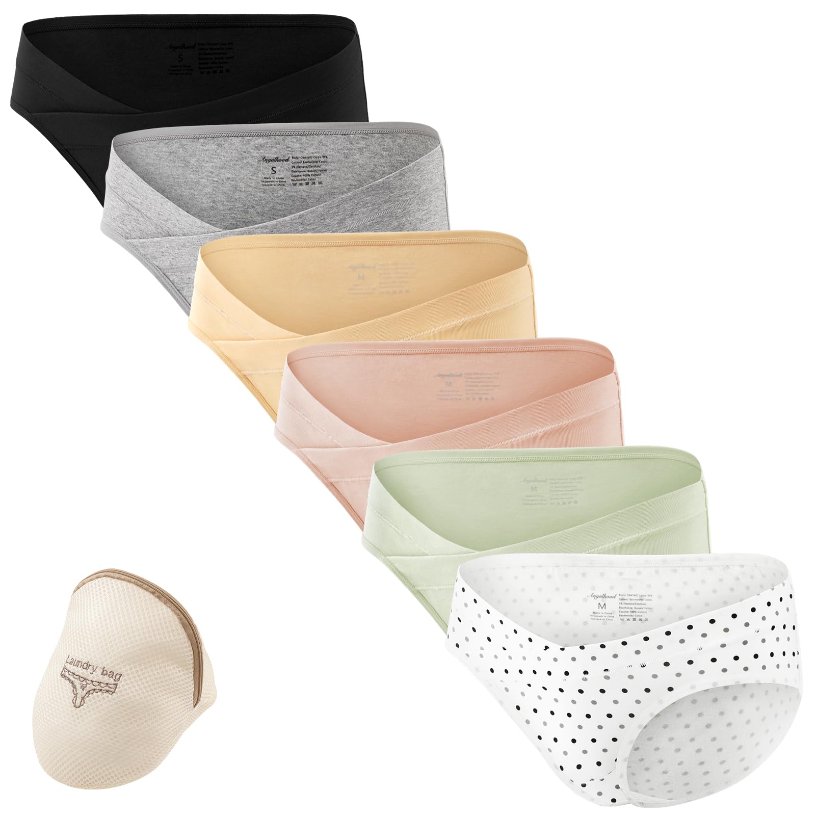 HBselect 6er Unterhosen für Schwangere Umstandsmode Hösschen Damen Unterwäsche aus Baumwolle Schwangerschaft Postpartum Slip