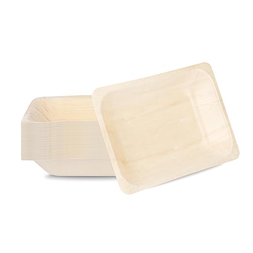 Restaurantware - Taipei 7.9 x 5.5 Inch Serving Plates, 50