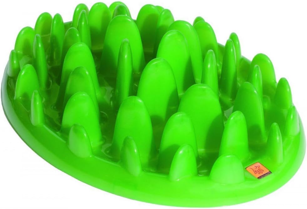 Company of Animals GREEN Mini Slow Interactive Feeder for Dogs, Best Fun Slow Feeder Dog Bowl, Anti-Gulp, Gobble Stopper, Mental Stimulation Dog Puzzle, Suitable for Puppy & Small to Medium Dogs