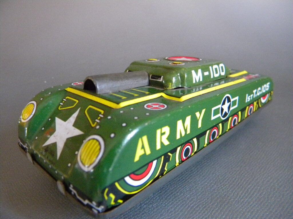 Amazon.co.jp: 当時物 ARMY TANK M-100 ブリキ 日本製 タンク 戦車 