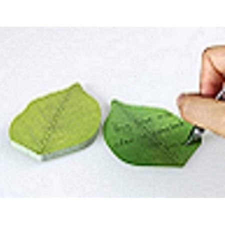 まとめて 5冊 セット かわいい 葉っぱ ソックリ 本物 みたい 粘着 メモ 帳 付箋 貼り付け 可能