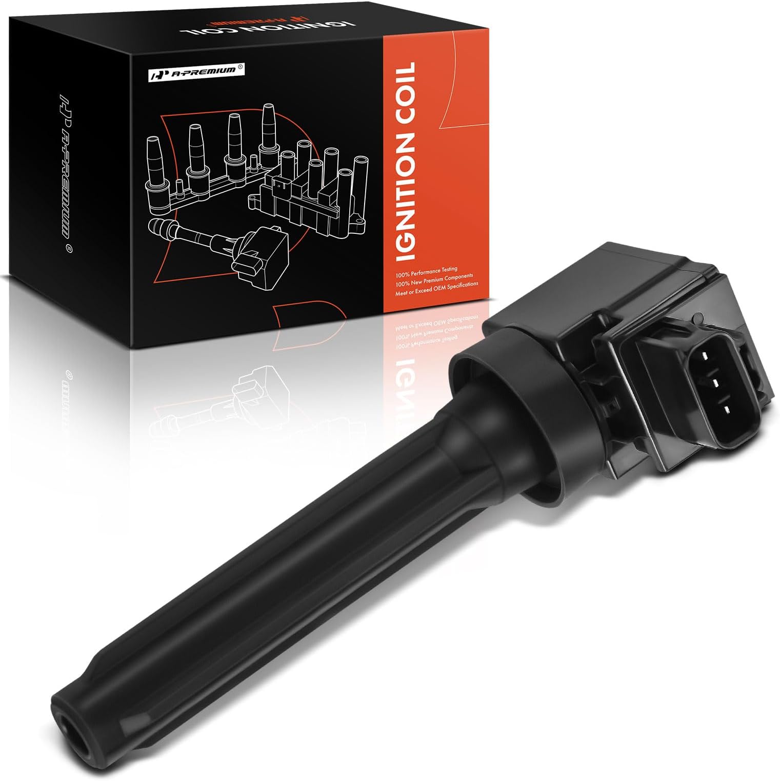 A-Premium Ignition Coil Compatible with Mitsubishi Mirage 2014-2015 2017-2024, Mirage G4 2017-2024, L3 1.2L