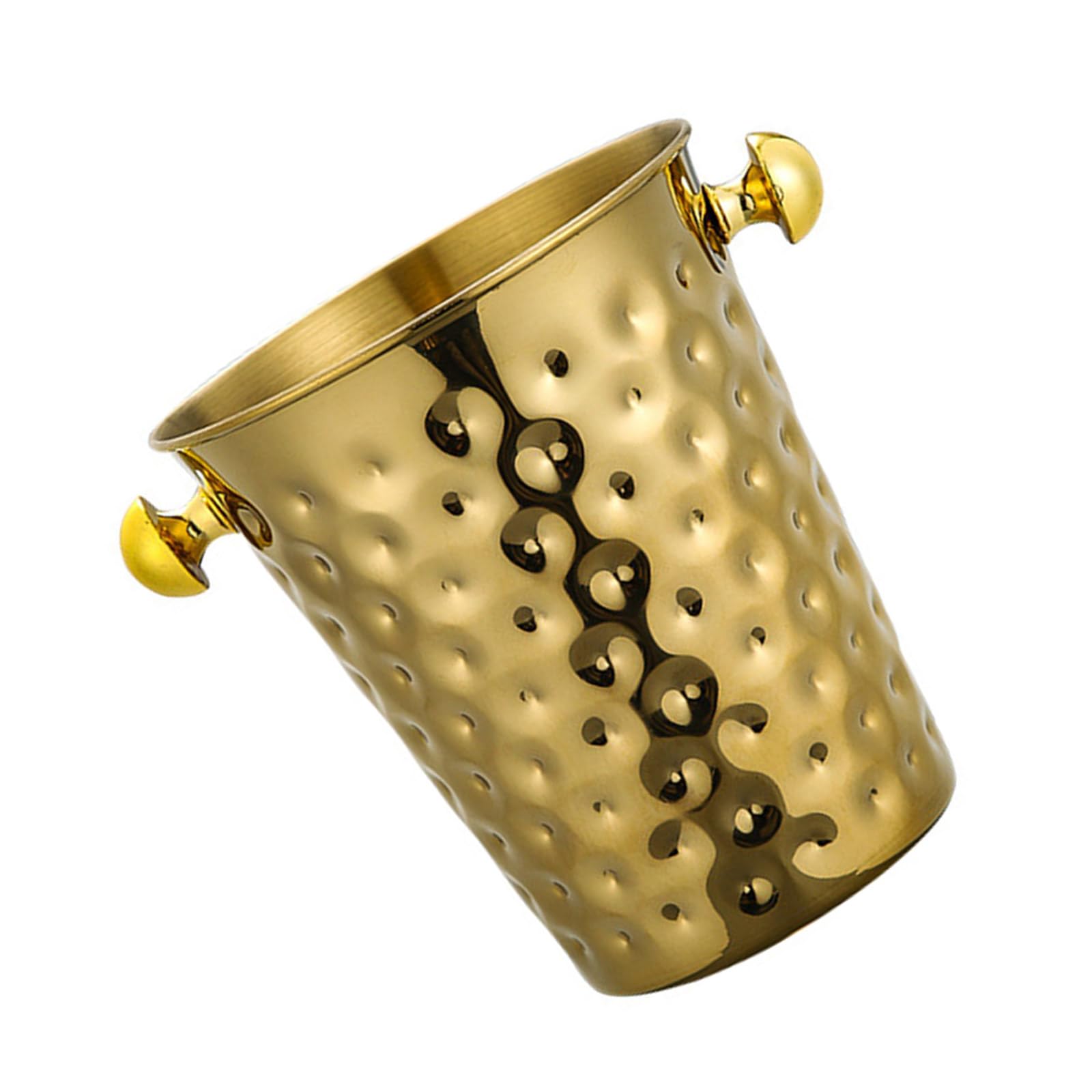 Xjdzineq Stainsless Steels Ice Buckets Wide Mouth Champagnes Bucket Drink Coolers Beverage Tub Wine Parties Decoration Champagnes Metal Drink Coolers Drinking