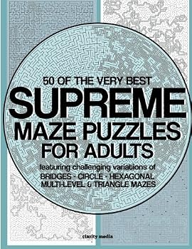 Paperback Supreme Maze Puzzles For Adults Book