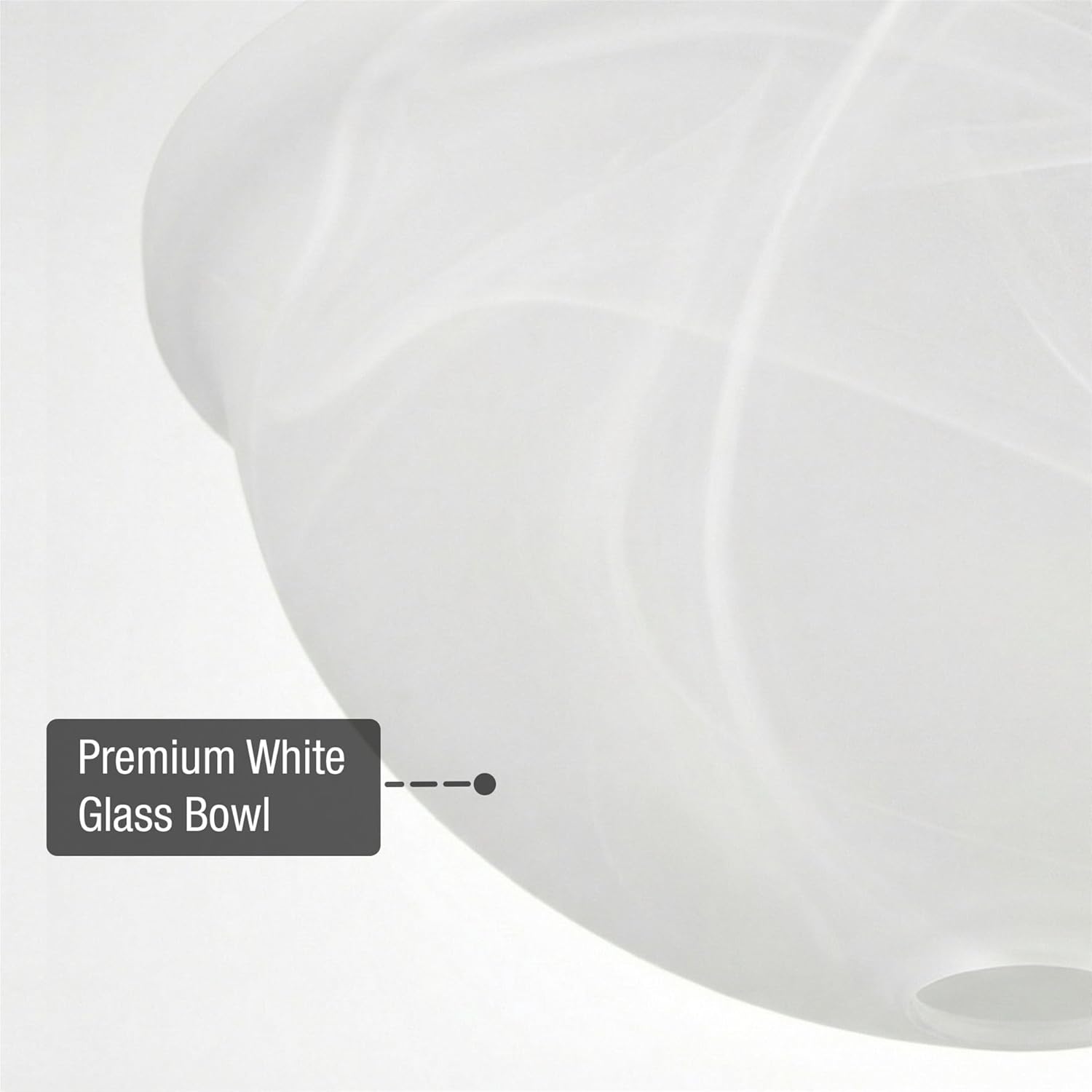 Kira Home 12" Ceiling Fan Globe Replacement, Marble Swirl Glass Bowl Upgrade, Glass Shade Compatible with Hunter - Hampton Bay - Harbor Breeze Fans & More, 12" (D) x 4.5" (H)