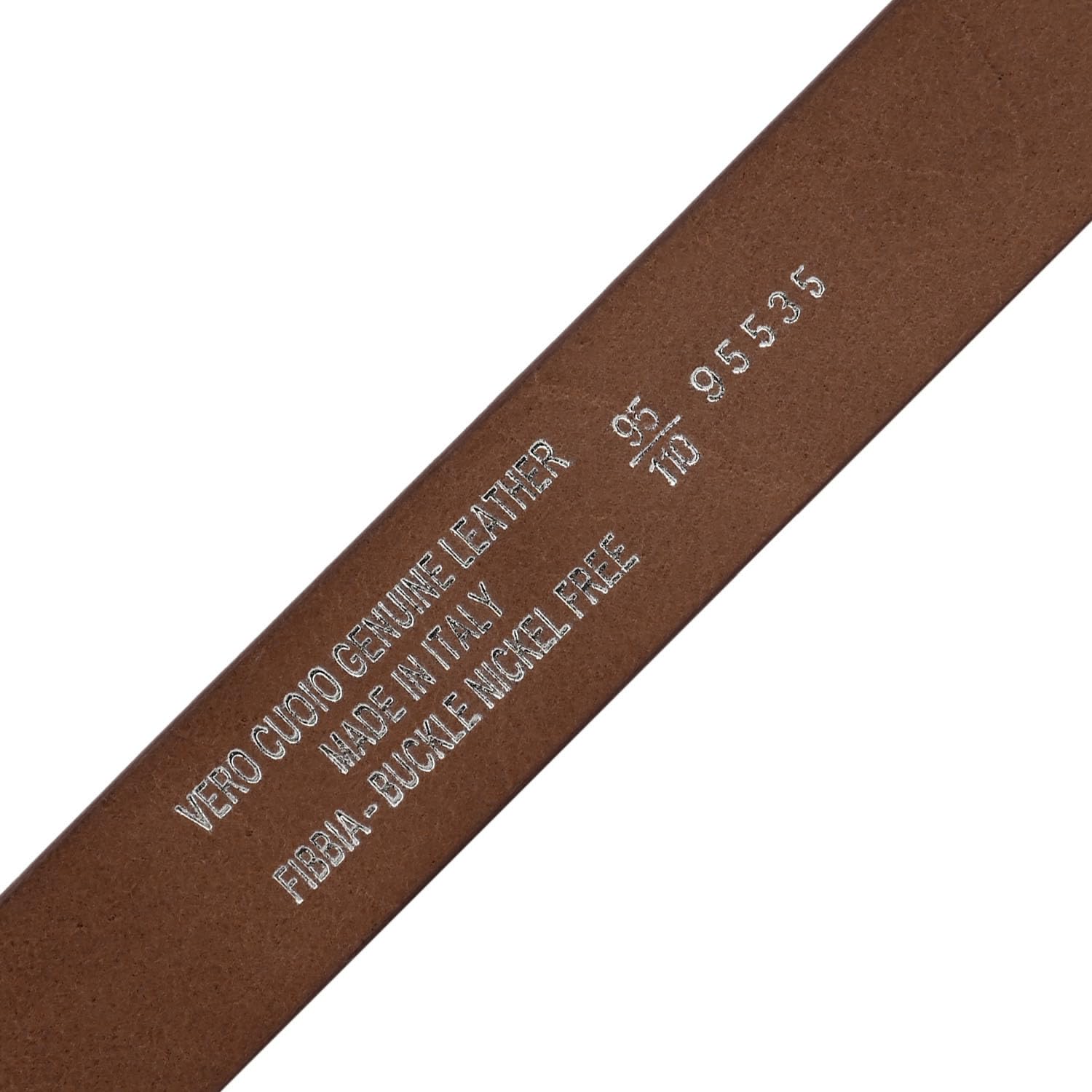 Conte Massimo Cintura Uomo in Vero Cuoio Pezzo Unico, Made in Italy, Fibbia Nickel Free, Accorciabile, Alta 3,5 cm Con Scatola