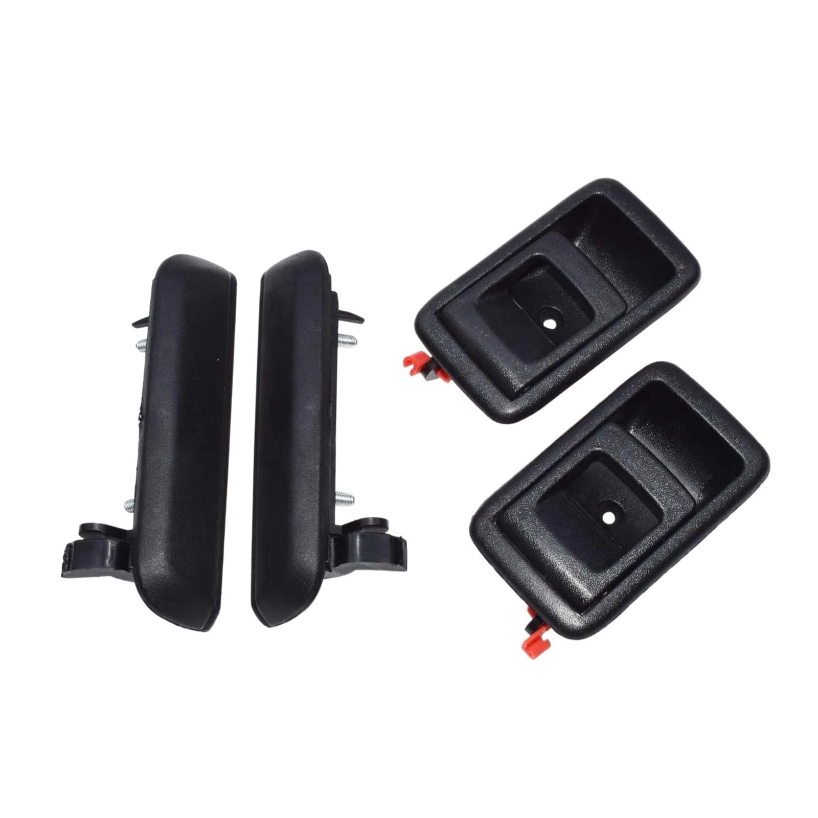Xyszqjzyp Rear Left Right 4Pcs Car Interior Door Panel Handle Car Inside Outside Door Handles 6920610070A 6920510070A For Tercel 1995-98 69220-0A010 69210-0A010 69240-0A010 69230-0A010