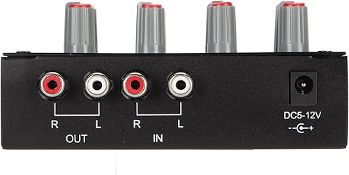 Miniatura 5 de EQ-7 Ecualizador gráfico de 7 bandas, ecualizador de audio para automóvil con salida de entrada RCA, entrada de 0.138 in, ecualizador de