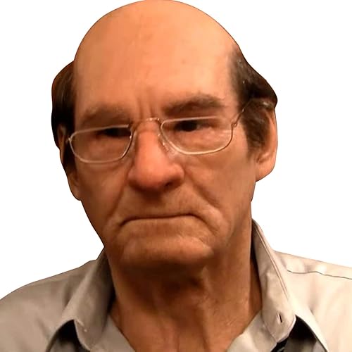 Miniatura 2 de Máscara de anciano realista de hombre calvo, máscara de cabeza completa, máscara de cabeza completa, accesorios de disfraz de Halloween