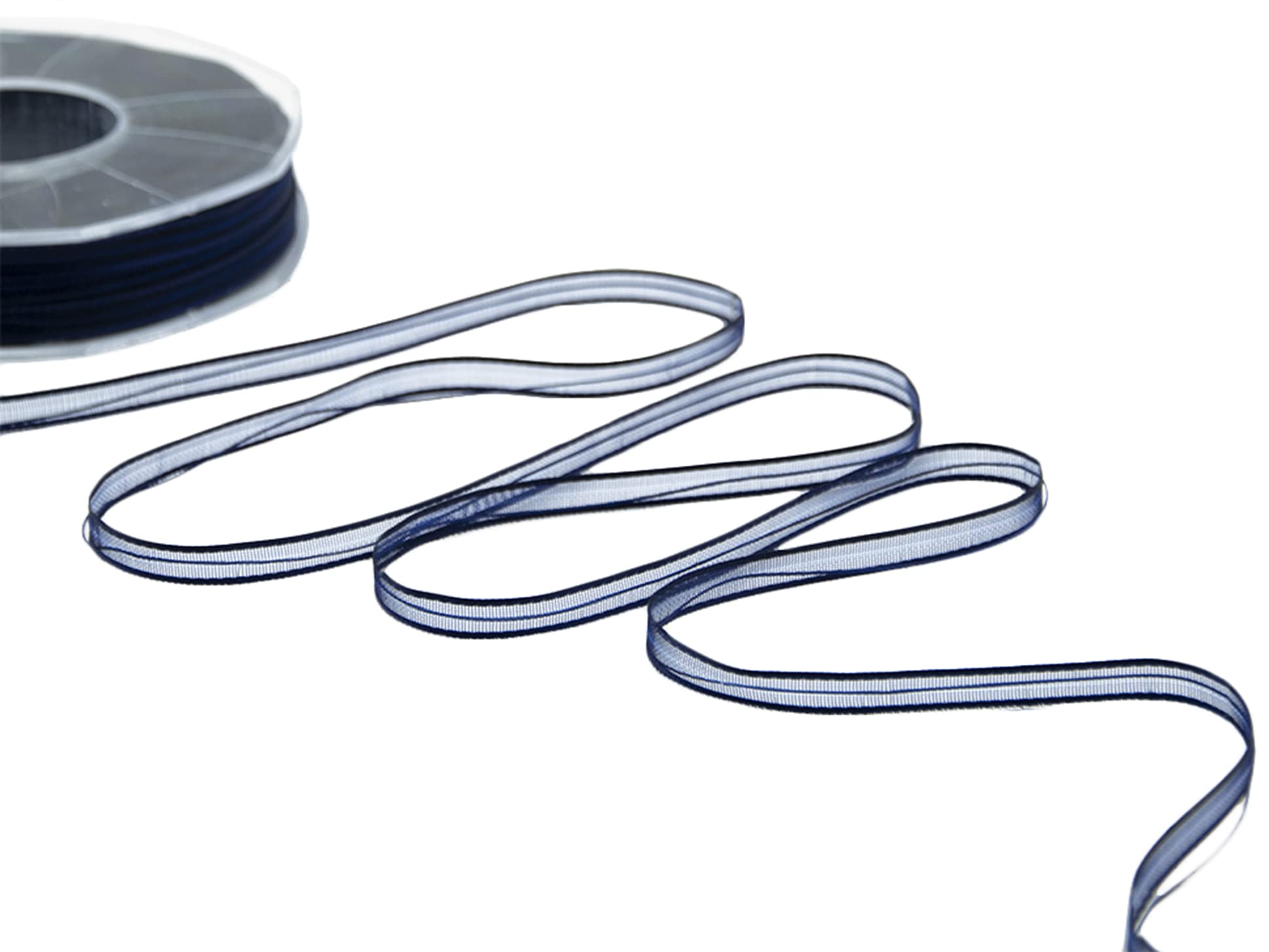 Nastro Velo Bordi Raso Lilla - 6mm X 50m, Con Tirante Centrale, Tessuto Italiano