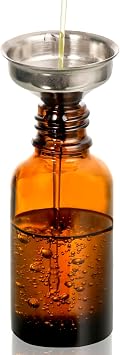 4 Pack, 1 oz Amber Glass Dropper Bottles Plus 2pcs Graduated Calibrated Glass Pipettes (1ml)- 30ml Dark Brown Tincture Bottles with Eye Droppers for Essential Oils, Liquids - Leakproof Travel Bottle