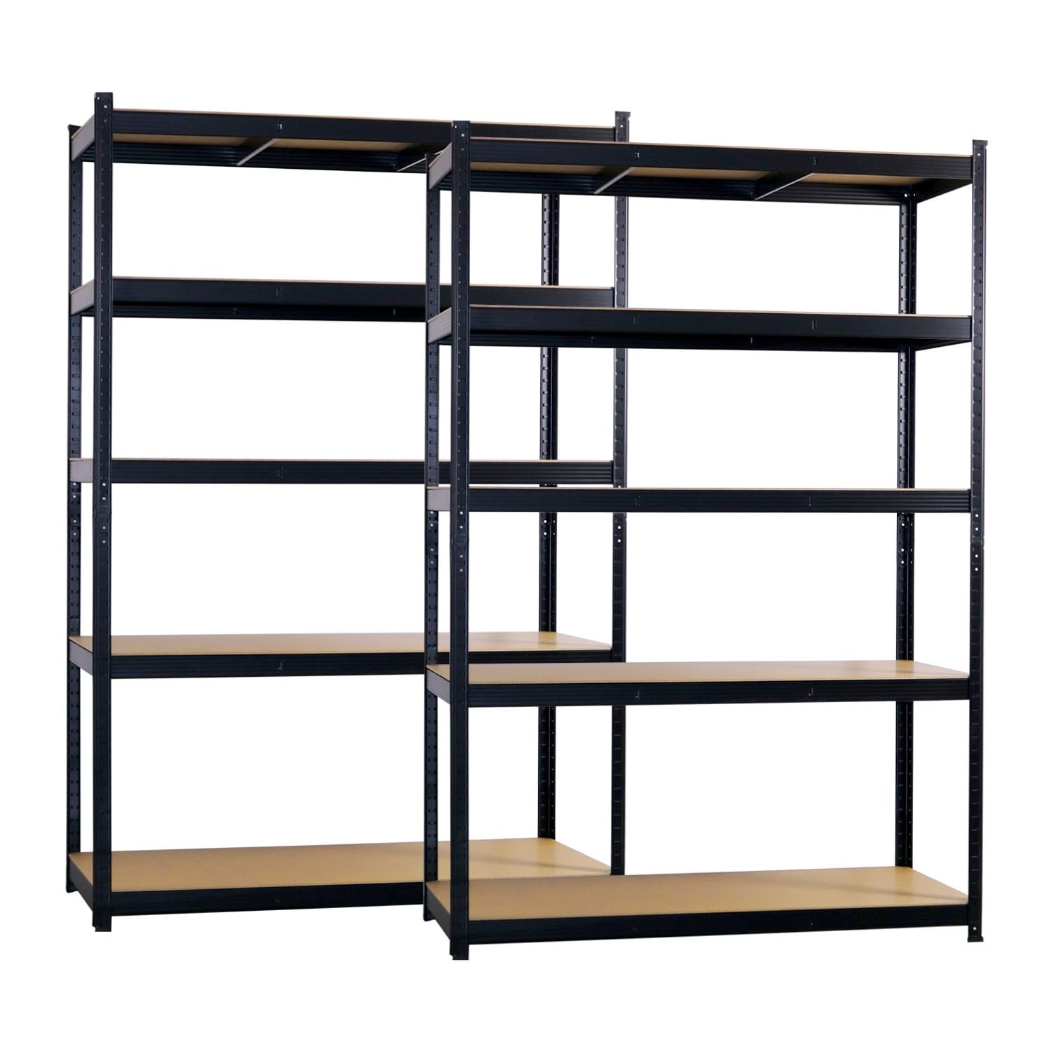 Pack 2 Estanterías Modulares con 5 Baldas Ajustables 180x120x60cm 1250Kg O91