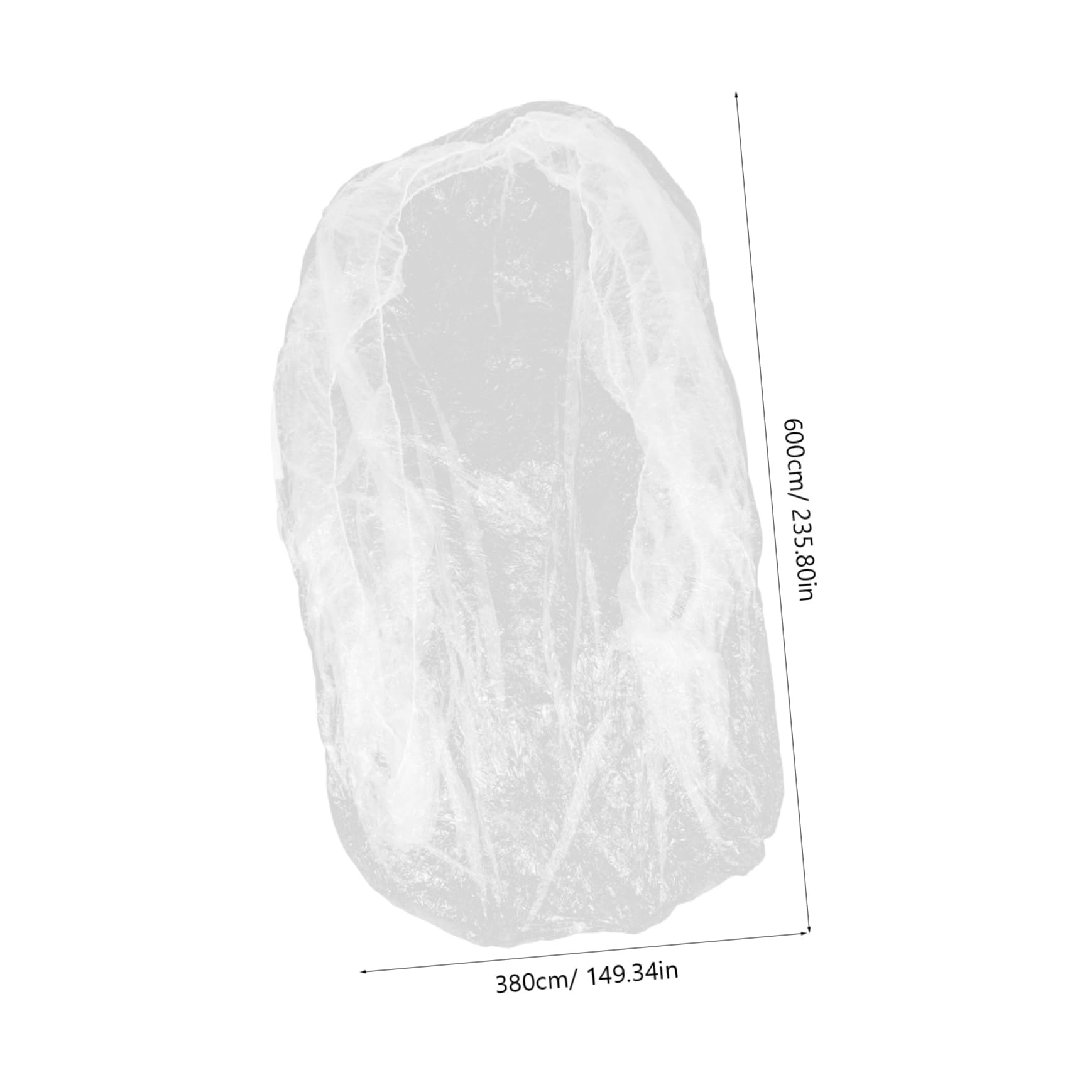 SOLUSTRE Protective Car Cover Disposable Rainproof Fit for Cars Suvs Pe Film Material — view 2