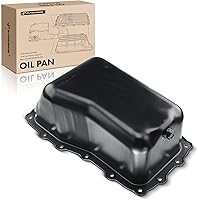 A-Premium Steel Engine Oil Pan Sump with Drain Plug for Jeep Wrangler 2007-2011 V6 3.8L - Corrosion-Resistant, Replaces 4666153AC