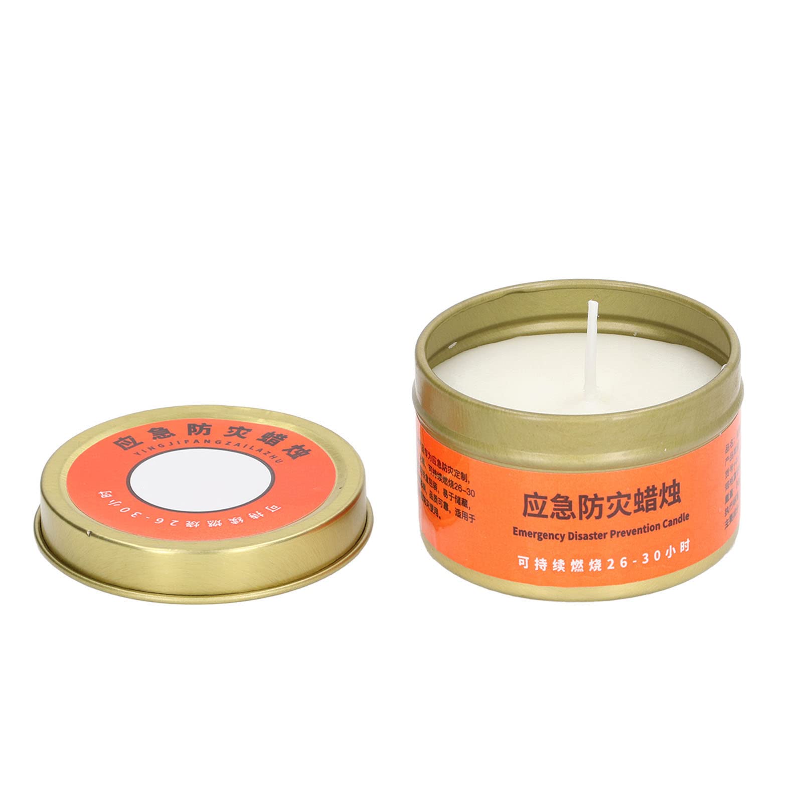Respicefinem Emergency Candle 9×7×5 Survival Candle 26 to 30 Hours Burning Odorless Smokeless Widely Used Portable Emergency Candle for Home Outdoor