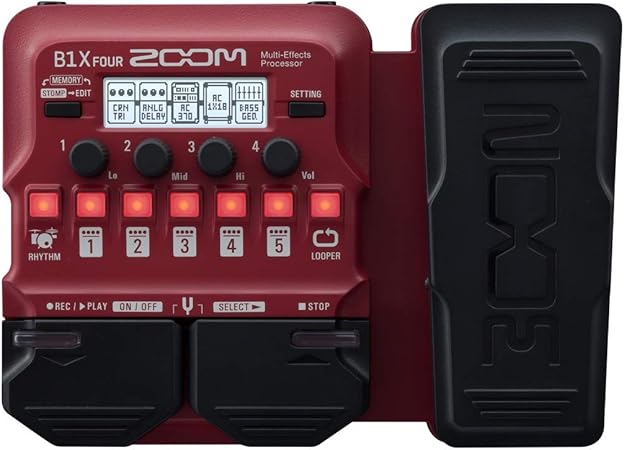 Zoom - B1X FOUR - pedal multiefecto para bajo eléctrico - con pedal de  expresión : Amazon.es: Instrumentos musicales