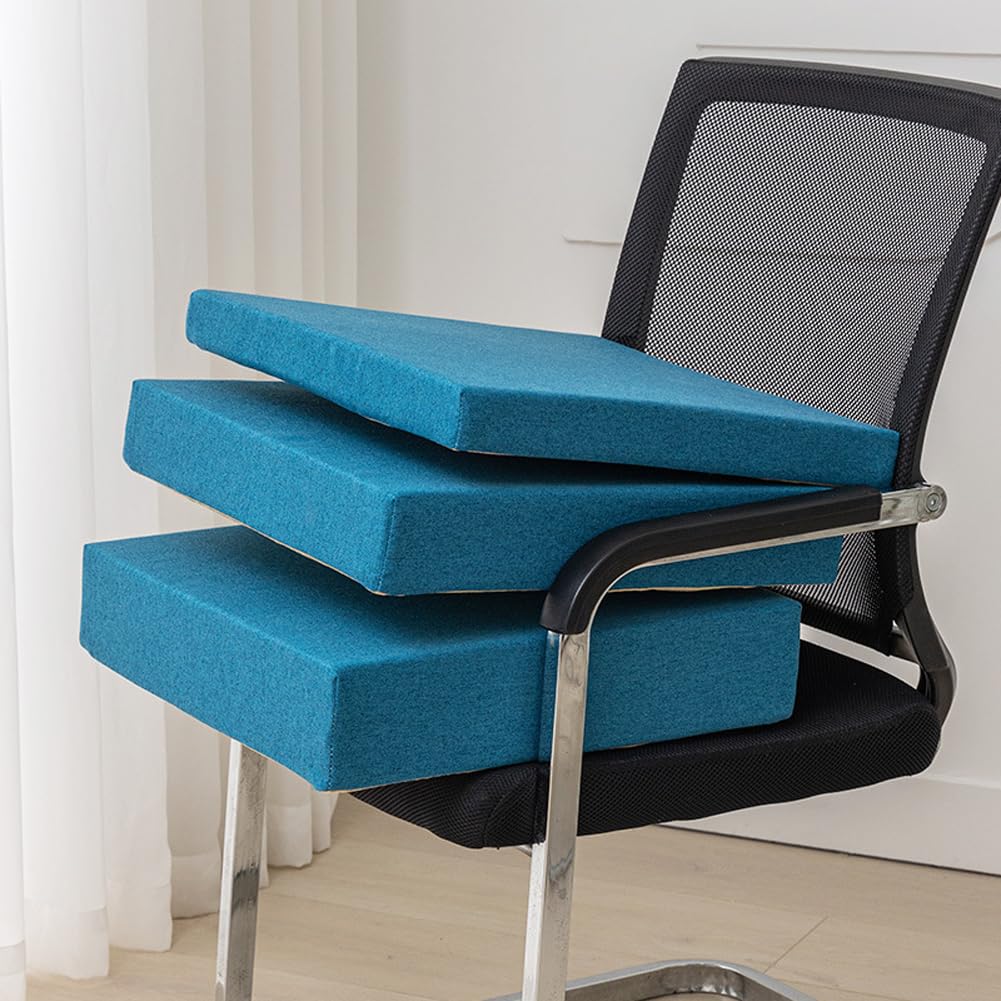 Cuscino quadrato extra spesso, per sedia, 40/45/50 cm, cuscino rialzato per sala da pranzo, giardino e uso interno, comodo cuscino di supporto (beige, 45 x 45 x 5 cm)