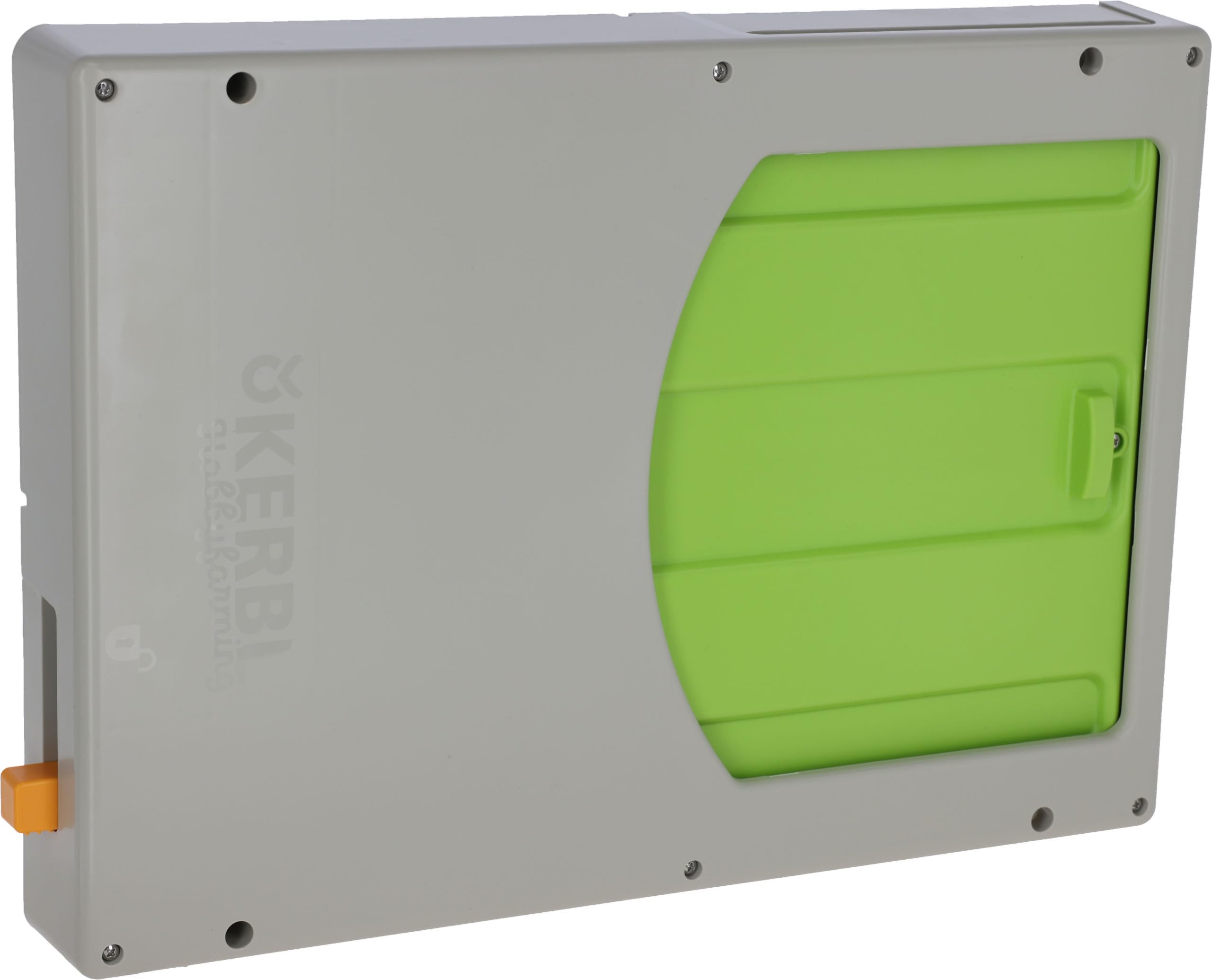 Kerbl Hobbyfarming Smartcoop Drzwi dla Kurczaków, Klapka dla Kurczaków, 57 x 7.5 x 40 cm, Plastik, Kury, Detekcja Światła Otoczenia