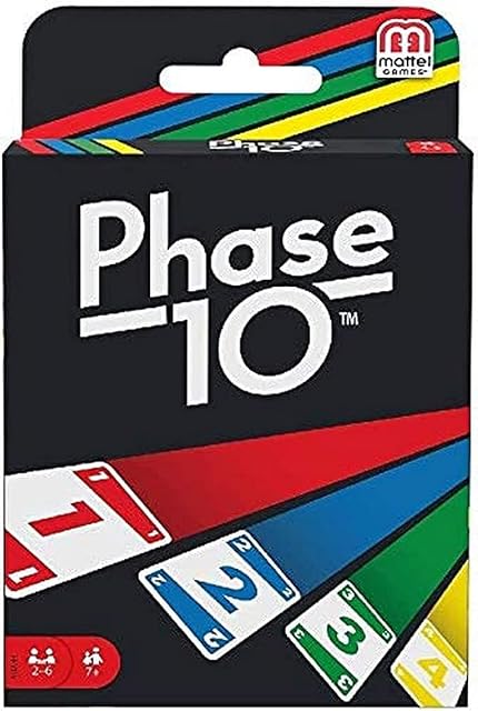 Mattel Games Phase 10 Gra Karciana, Wielokolorowy, Od 7 Lat