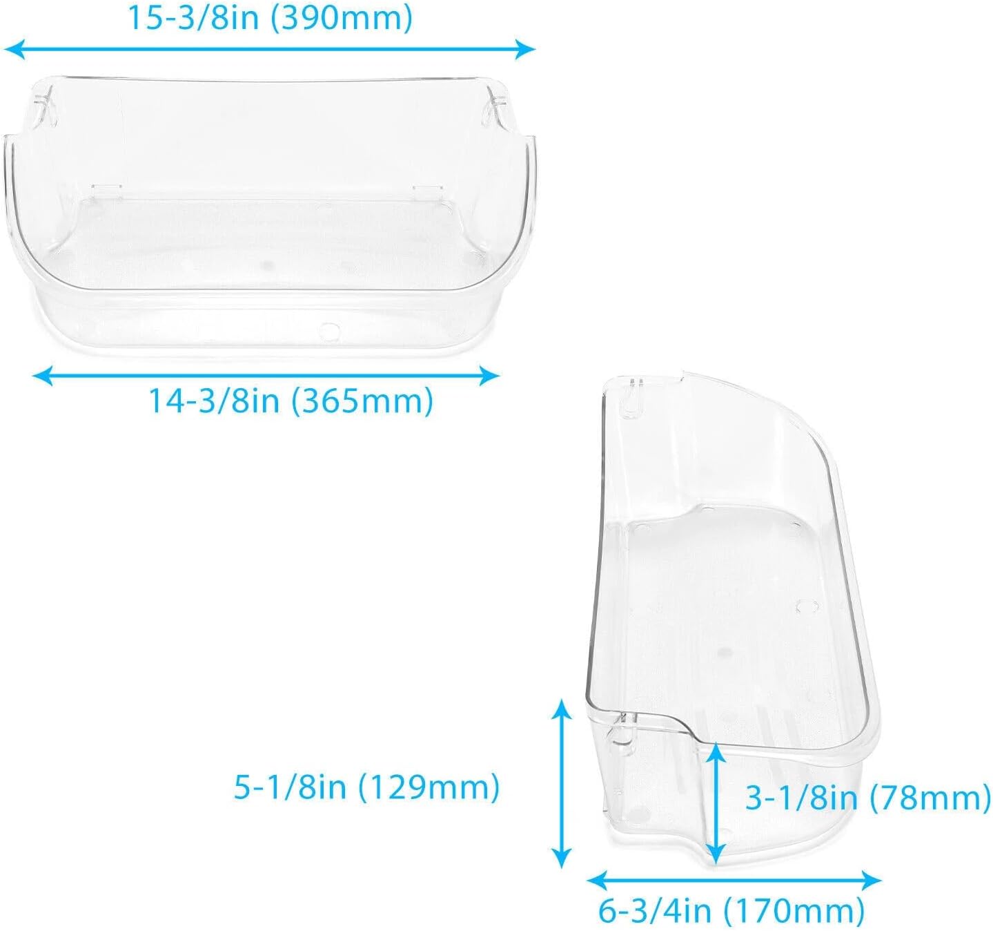240356402 Refrigerator Door Bin Replacement for Electrolux Frigidaire Door Shelf Replacement. Replaces Part Numbers 240356415, 240430305, 891214, AH430122, EA430122, PS430122. 2 PACK