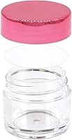 Vista 2 de Beauticom - Tarros redondos de plástico transparente de doble pared a prueba de fugas de 0.25 oz/0.2 fl oz (0.23 fl oz) con tapas superiores planas