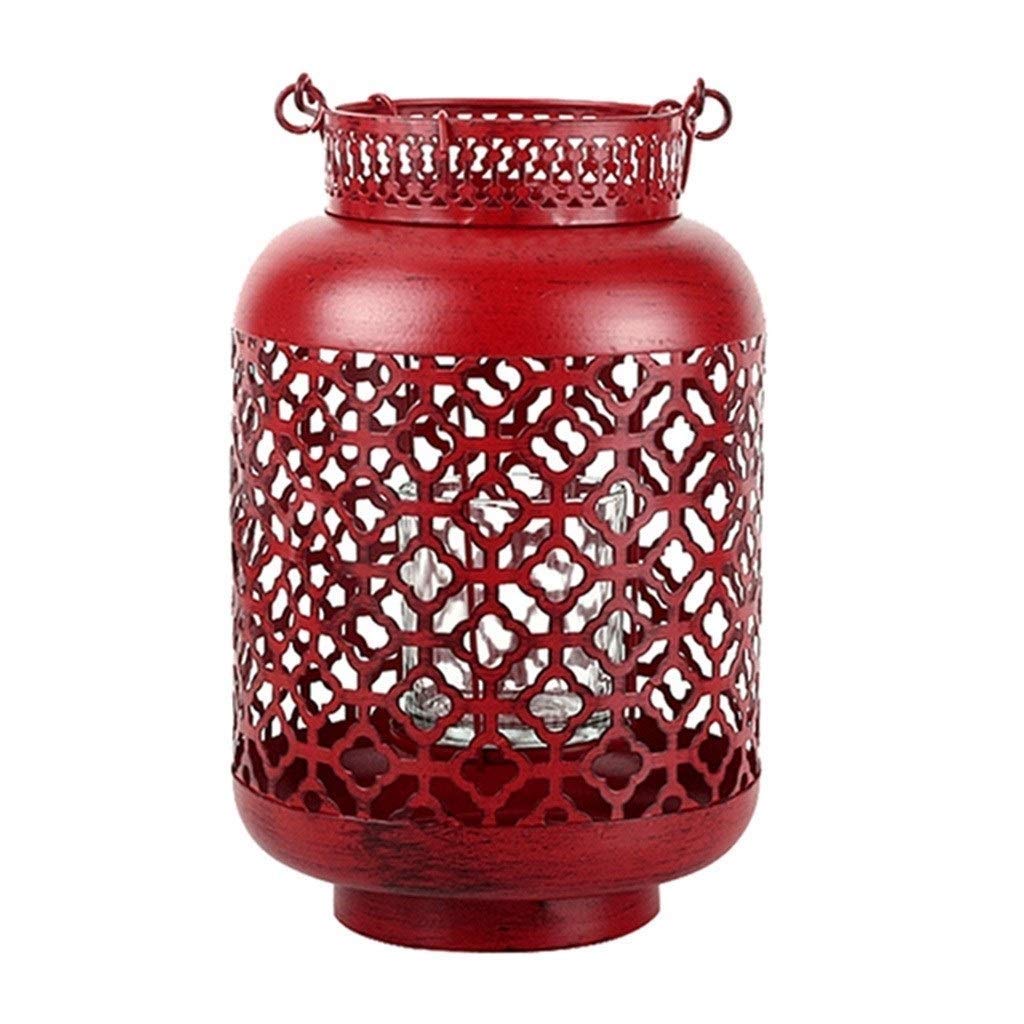 Candlestick-Asense Glass and Iron Vertical Wall Hanging Candle Holder Sconces Candle Holder with Glass Cup Candle not Included