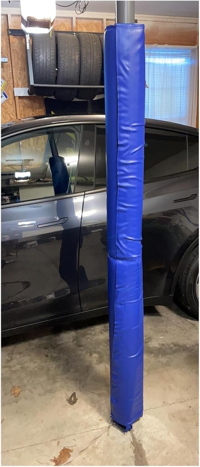 Almohadilla de espuma para columnas de 6 pies de alto, acolchado redondo para postes de canasta de baloncesto, toldos de canasta de baloncesto, almohadillas protectoras para todo tipo de clima para