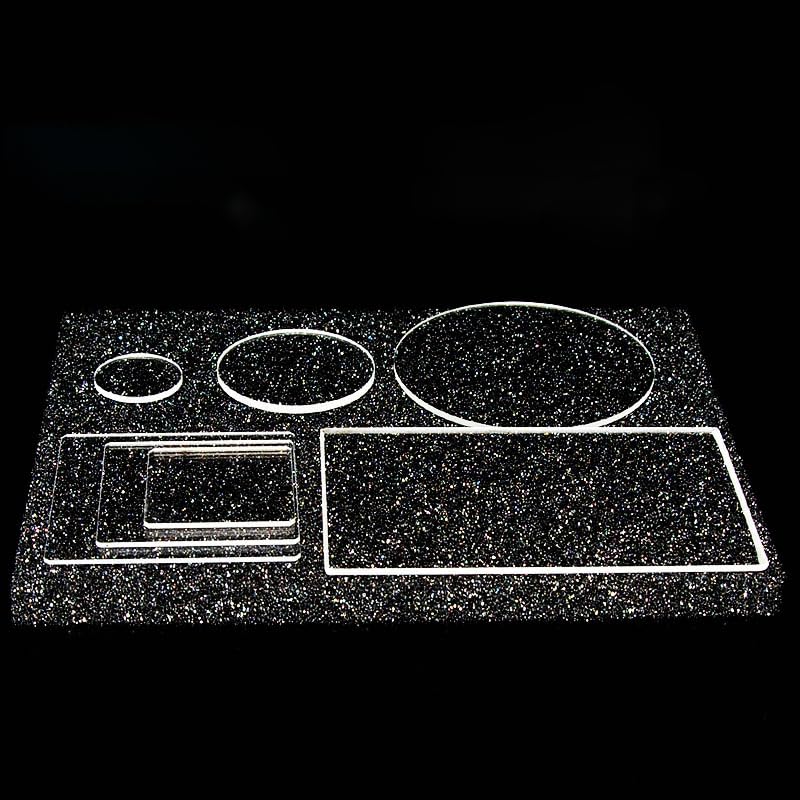 Southst Quartz Glass Sheet, Ultra-Thin Quartz Sheet, High Temperature Resistance, High Precision, High Finish, Can Be Customized, Wafer (Degree: