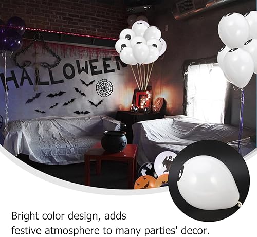 Miniatura 9 de HANABASS Kit de 100 globos de látex natural grueso para Halloween, globos oculares no inflables, decoraciones de fiesta para paredes, techos,
