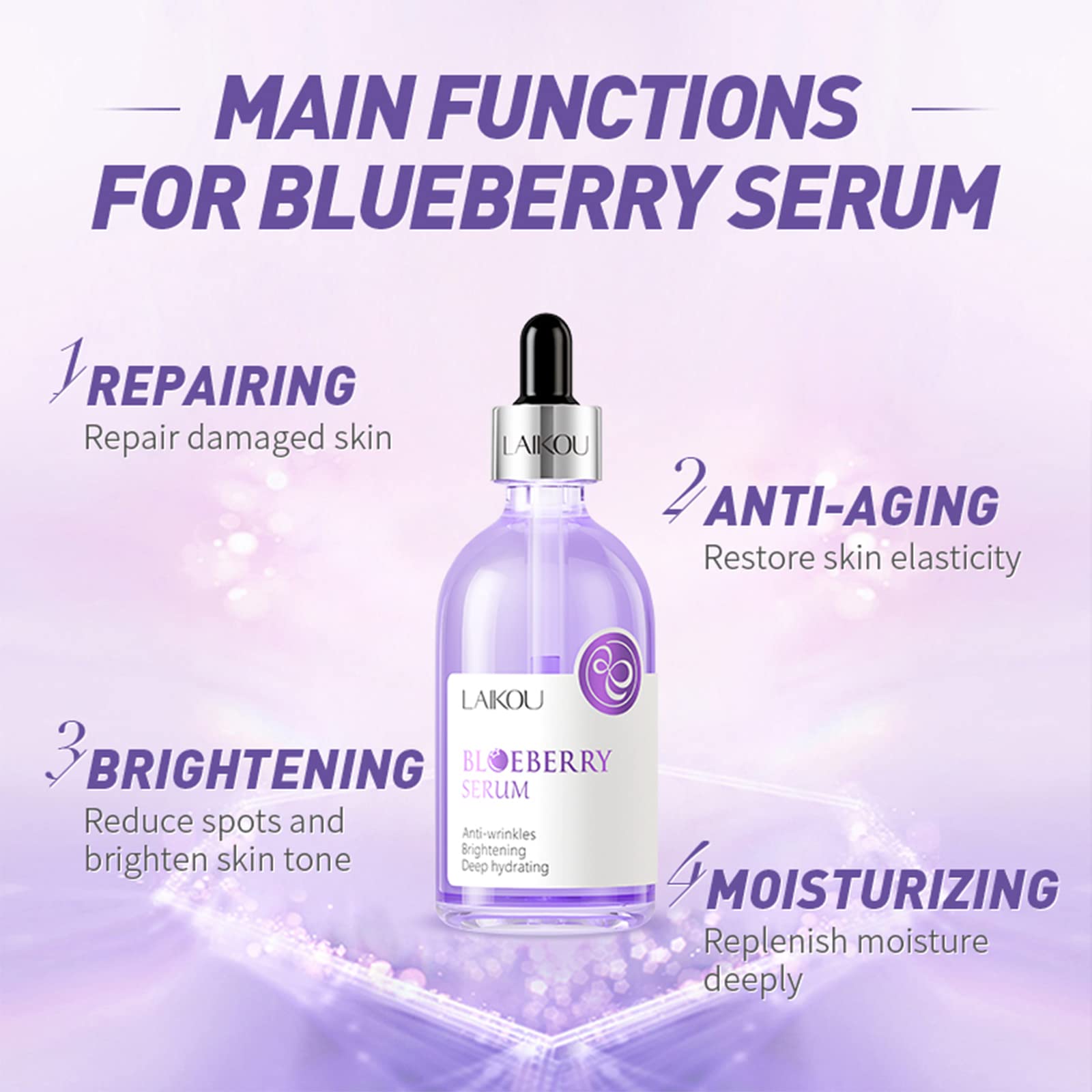 Amazon.com: Blueberry Face Serum Repair Acne Dark Spots