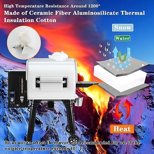 Uniflasy Grill Thermal Insulated Blanket for Camp Chef 24" Woodwind and