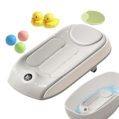 Kids Bath Tub Reclining and Sitting Infant Tub with Temperature Sensitive Design Adjustable Three Height Settings for Safe