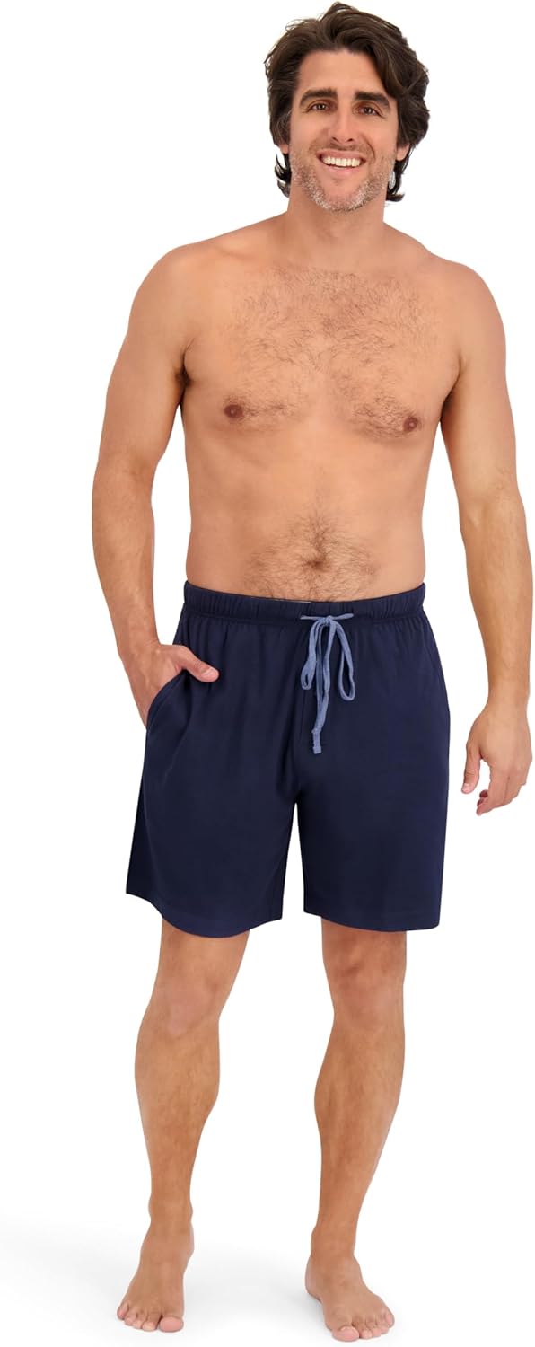 Hanes Men’s Sleep Shorts 2 Pack - Cotton, 7.5" Inseam, Athletic, Pajamas, Soft Loungewear, Pantalones Cortos - Image 6