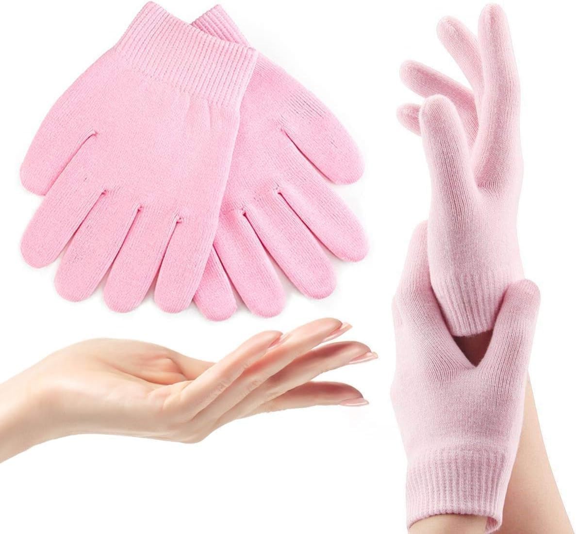 Soft Moisturizing Winter Care Gel Spa Gloves For Repairing and Softening Dry Cracked Hand Skins, Gel Lining Infused with Essential Oils and Vitamin-image-10