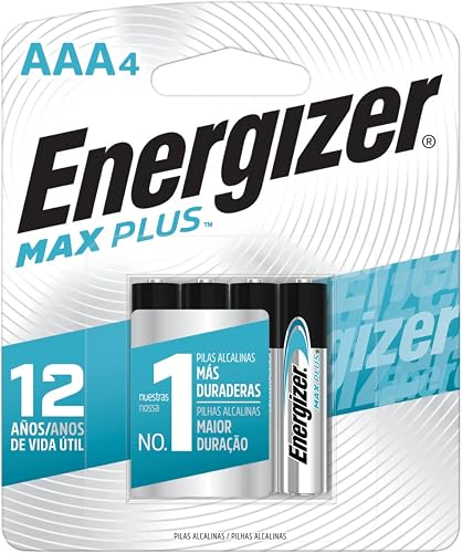 Energizer Max Plus AAA Alkaline Battery 4-Piece Set