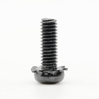 ReplacementScrews TV Stand Screws Compatible with LG OLED65C8PUA | (OLED65C8PUA.AUS), Complete Feet / Legs Screw Set, Black Plated, Metric Steel Screws, Pack of 9