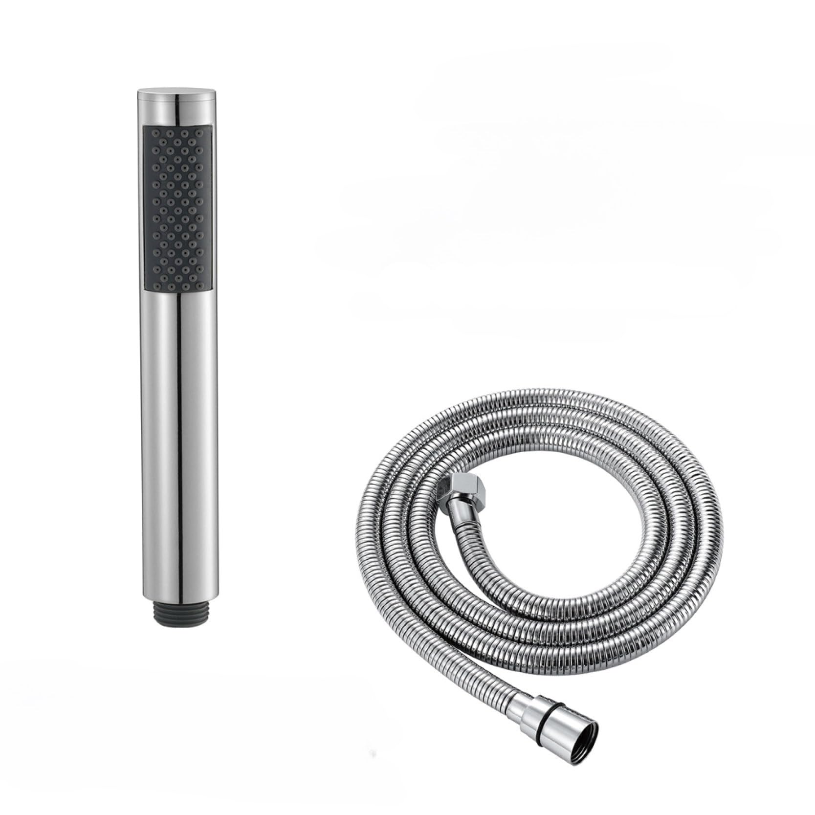 Wysokociśnieniowy zestaw głowicy prysznicowej Steel Dual Pack in Ch/Rose d/Brushed d/White Akcesoria prysznicowe do łazienek