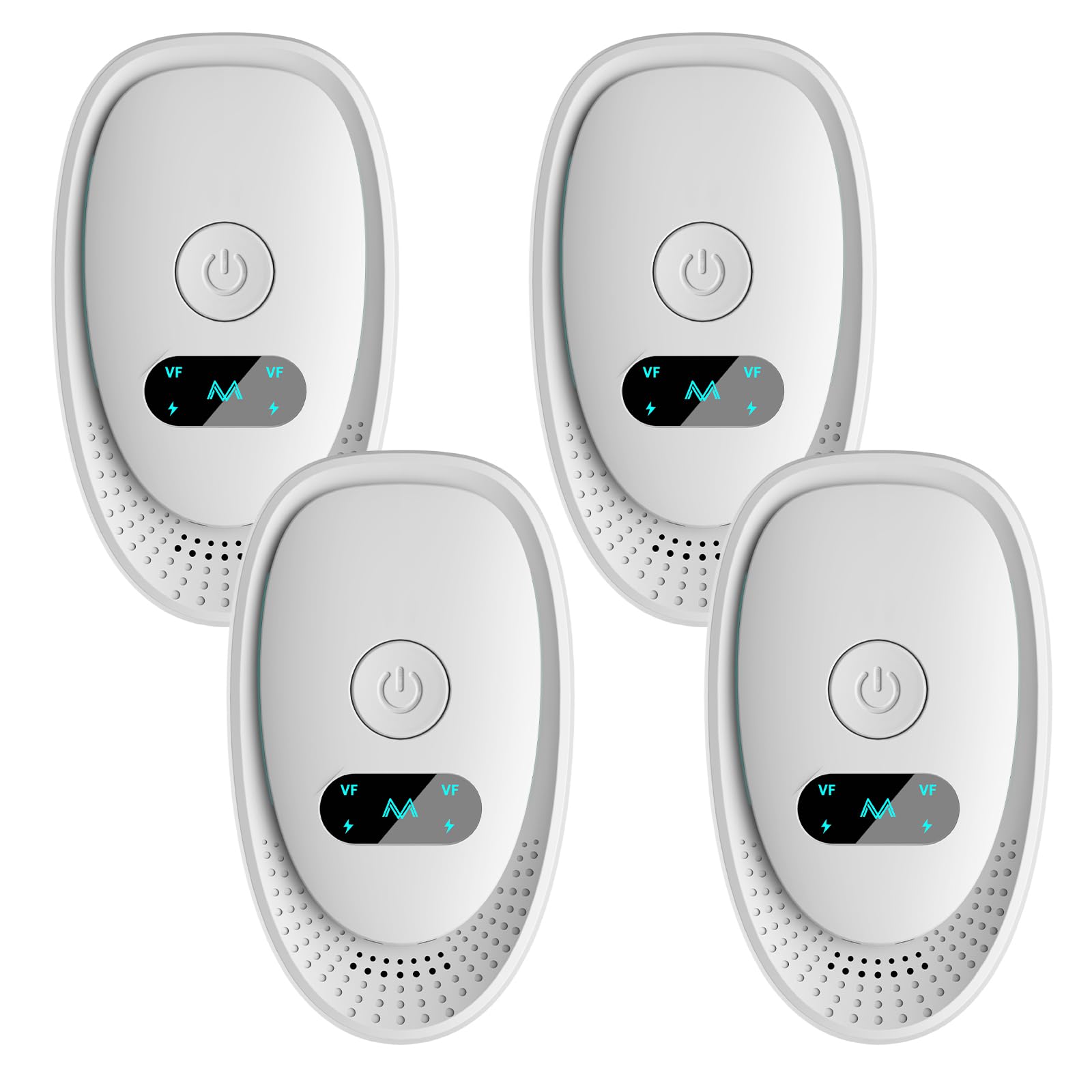 Repelente Ultrasónico de Plagas, 4 Pack Electrónico Repelente Mosquitos Control de Plagas, Repelente Ultrasónico Mosquitos Anti Mosquitos, Moscas, Ratones, Insectos, Hormigas, Arañas