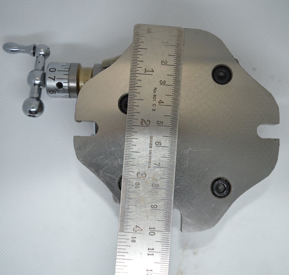 OMEX Mały stół obrotowy 2,3/4 cala - 70 mm model poziomy i pionowy - frezarka wyprodukowana w Indiach.