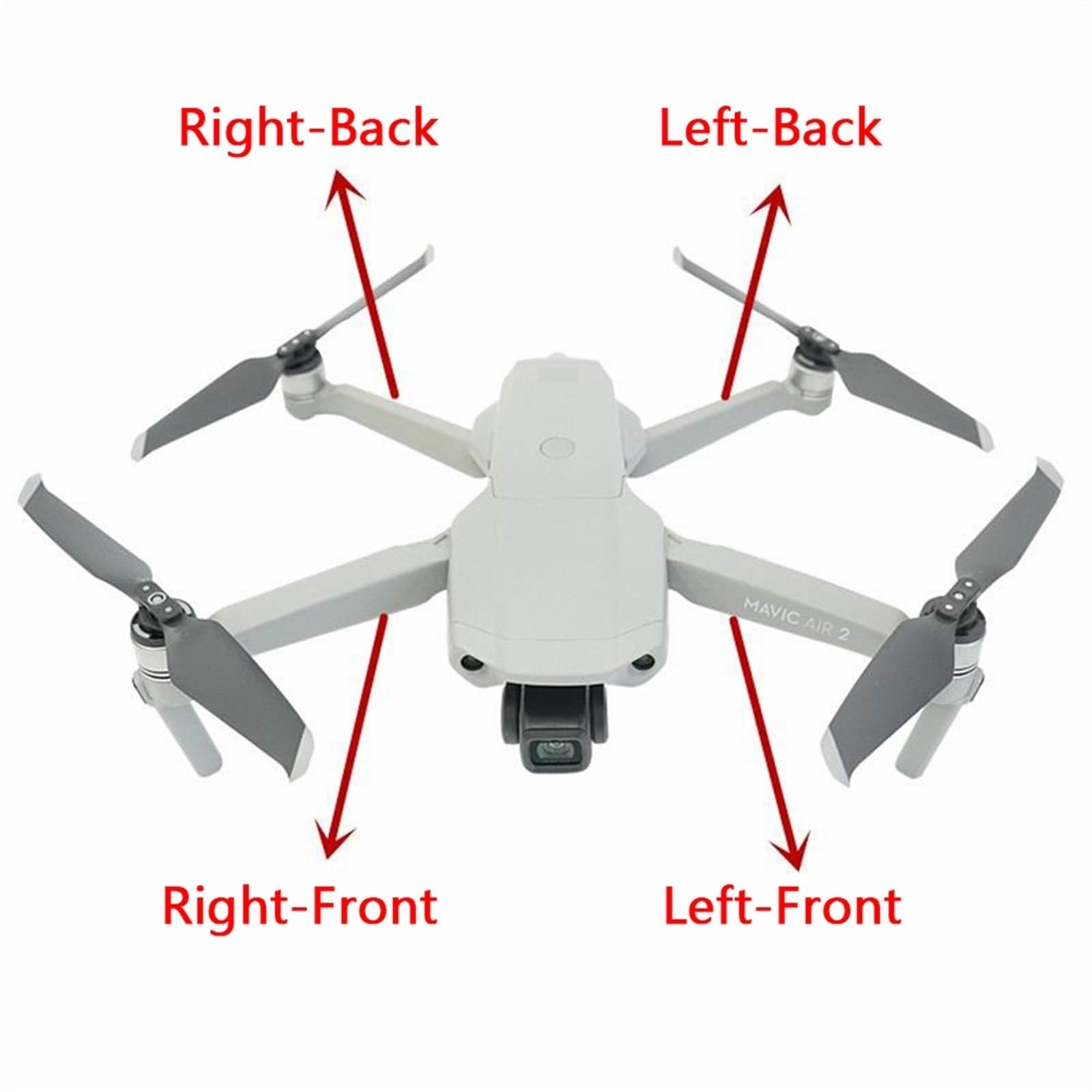 Ramiona korpusu rama środkowa rama dolna górna pokrywa dla dronów DJI Mavic Air 2 części zamienne do naprawy(1 Set Body Shell)
