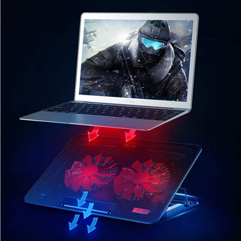 Base di raffreddamento da Gaming Tappetino Di Raffreddamento Per Laptop Per Notebook Con 2 Ventole A 1400 RPM Per Gaming USB per PC Notebook