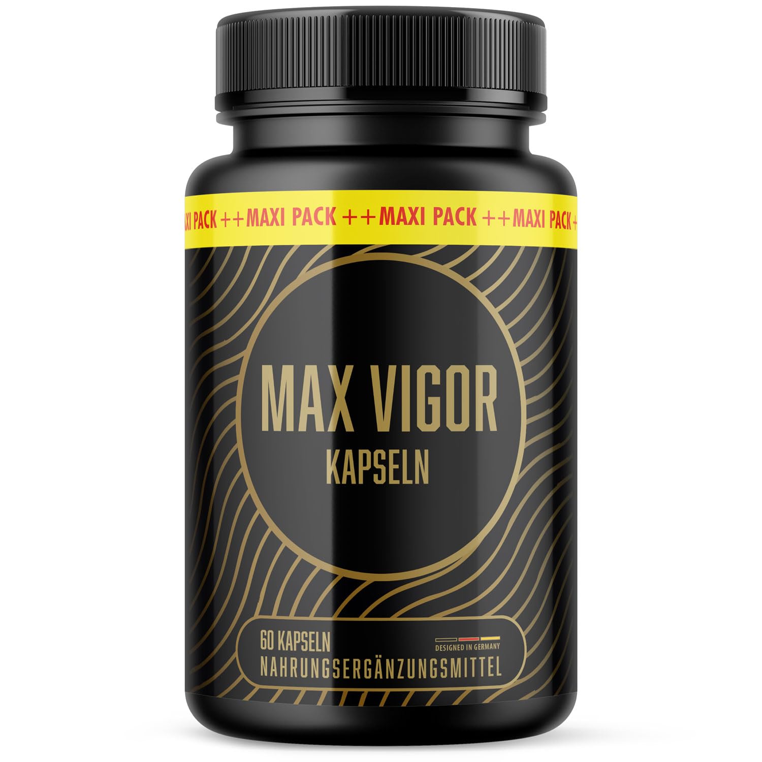 Max Vigor Kapseln - mit L-Arginin, L-Citrullin und Maca - Kraft für den aktiven Mann - Inhalt 60 Kapseln