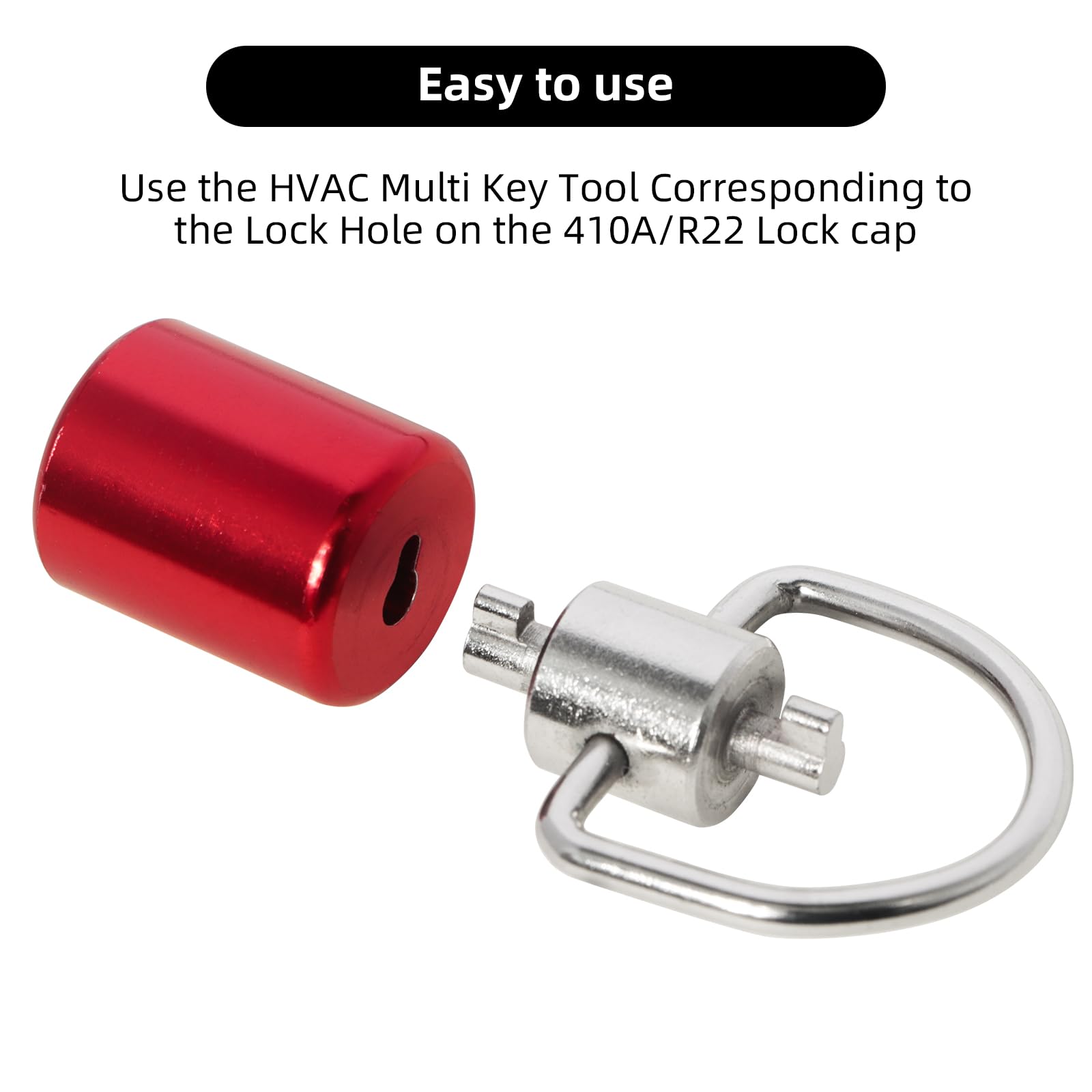 thumbnail image 2 of Universal HVAC Locking Cap Key - 5-Piece Refrigerant Safety Cap Removal Tool Set 2 of 10