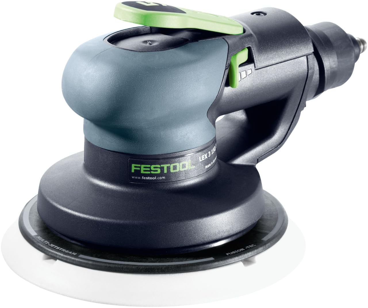 Festool LEX 3 150/7 Lijadora Excéntrica Neumática Orbital 150 mm | Órbita de 7 mm, plato FUSION-TEC MULTI-JETSTREAM, bajo consumo de aire, vibración reducida