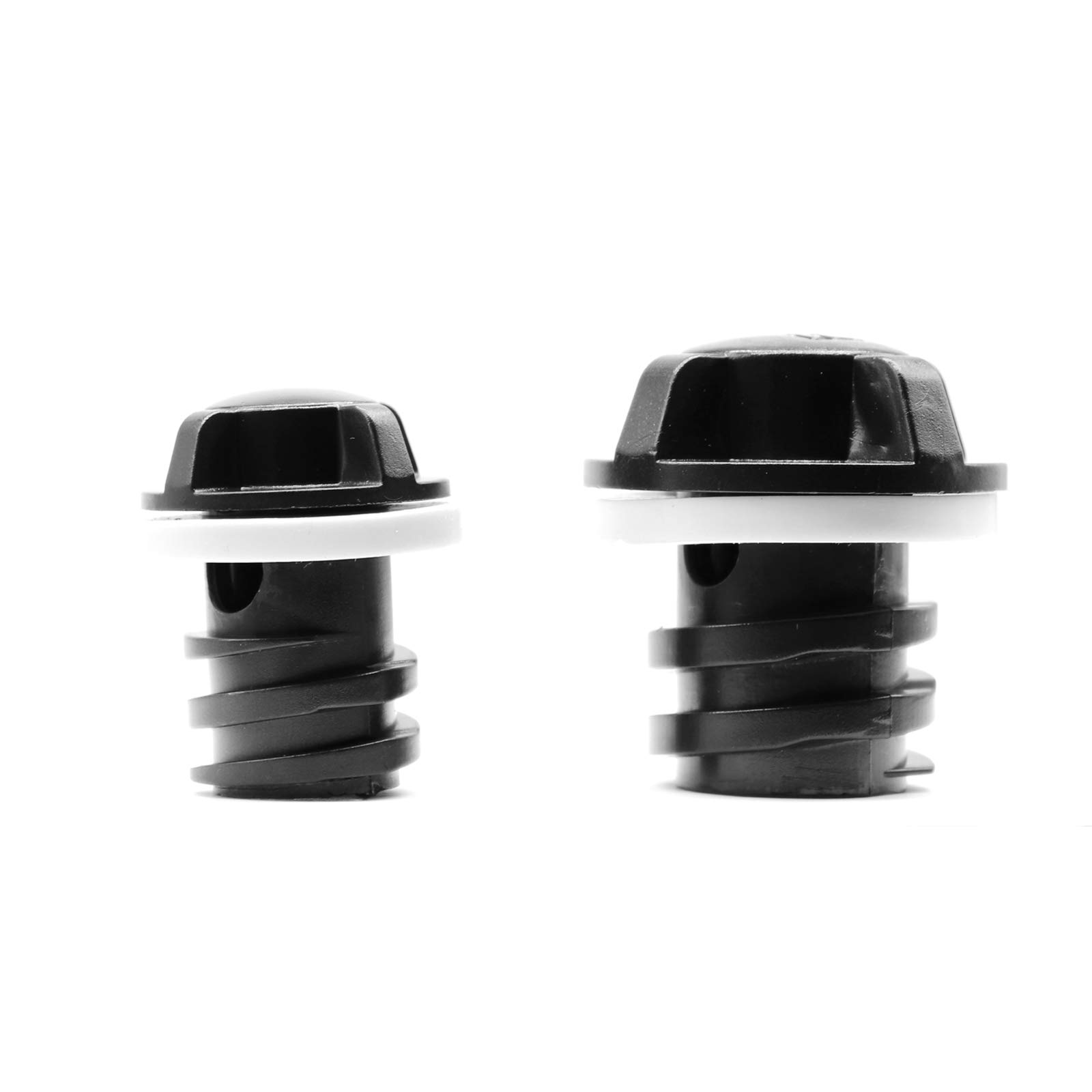 2 Pack Drain Plugs for RTIC Coolers, Large & Small Cooler Drain Plugs Compatible with RTIC 20QT, 45QT, 65QT Coolers with New Two Drains